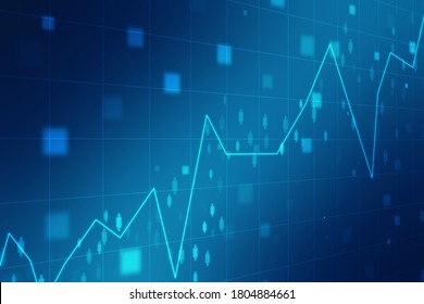 Futuristic Raise Arrow Chart Digital Transformation Stock Illustration ...