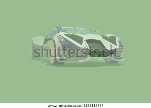 futuristic sport car concept;
light, white, blue, black, red, yellow on background. 3d
illustration