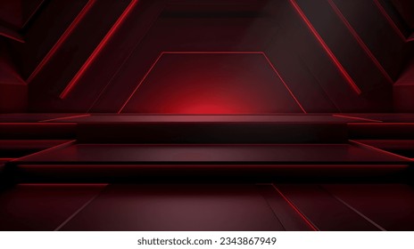 Futuristic Studio Background in dark red Colors. Elegant Room for Product Presentation
 - Powered by Shutterstock - Get 15% off with code: PIKWIZARD15