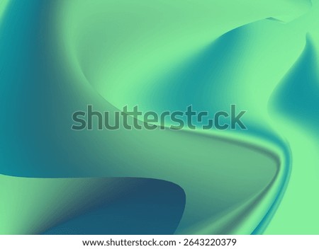 Futuristic teal gradient background, perfect for eco-tech, green innovation, and AI UI design visuals