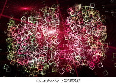 futuristic technology square background design