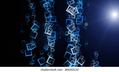 futuristic technology square background design