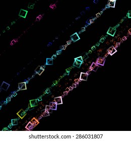 futuristic technology square background design