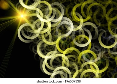 futuristic technology wave background design with lights