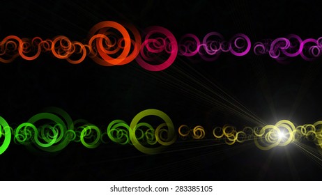 futuristic technology wave background design with lights