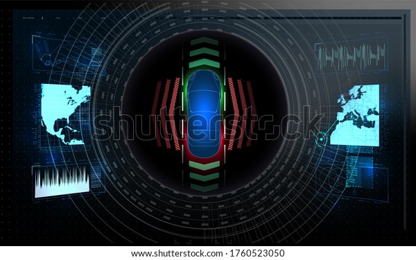 Futuristic user interface. HUD UI. Abstract virtual\
graphic touch user interface. Cars infographic.Car Auto Service,\
Modern Design HUD,\

