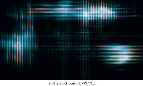 Futuristic, video screen display pixels creating an abstract pattern.