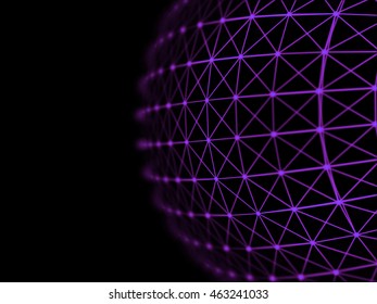 Futuristic virtual technology background, Fiber virtual optic cables, fibre connection, telecomunications concept, digitally generated image. - Shutterstock ID 463241033