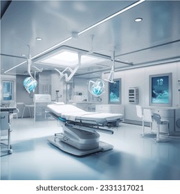 Futuristic white operating room design interior mock up render - Powered by Shutterstock