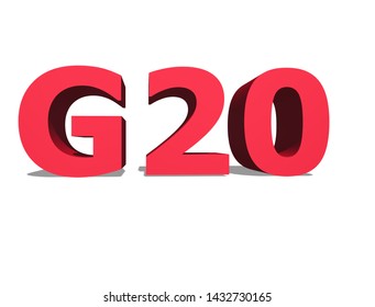G20 summit in red text