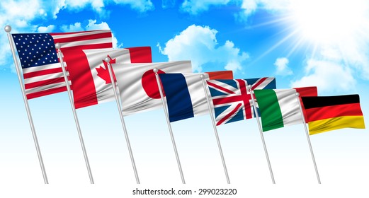G7 Flag Background 