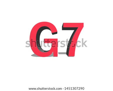 G7 summit in red text