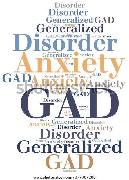 gad-generalized-anxiety-disorder-disease-abbreviation-stock