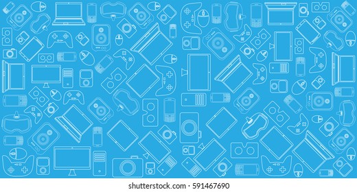  Gadgets and devices pattern.