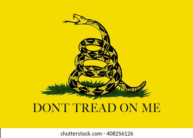The Gadsden, Dont Tread On Me Flag, Authentic scale and color version