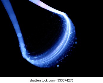 Galactic loop in space, computer generated abstract background