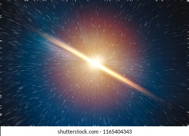 Galaxy explosion big bang of star universe illustration concept