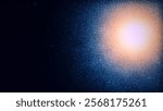 Galaxy rotating on the background of blue nebulae and stars in the universe. Twinkling, glowing stars in the sky of the galaxy. Breathtaking view of space. 3D rendering. 3D Illustration