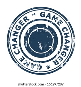 Game Changer Business Stamp Isolated On A White Background.