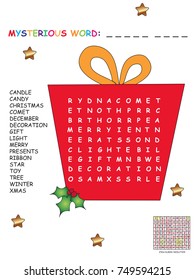 Game For Children : Christmas Crossword