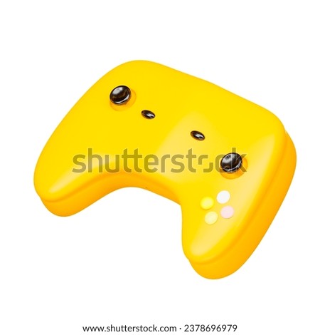 Game Controller Summerl 3d realistic render icon isolated onwhite background . Clipping path.