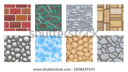 Similar – Image, Stock Photo Stone wall with metal grid