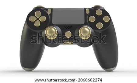 Game joystick for console or PC, game controller 3d illustration