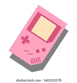 Gameboy Illustration Pink Gameboy Flat Design Stock Illustration ...