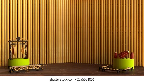 Gamelan 4K in 3D Rendering