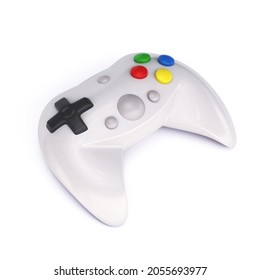 Gamepad 3d Icon On White Background 3d Rendering