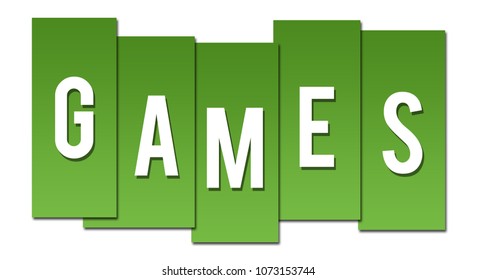 Games Text Written Over Green Background Stock Illustration 1073153744 ...