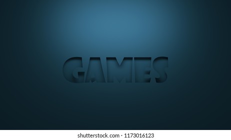 Games Word On Blue Background 3d Stock Illustration 1173016123 ...