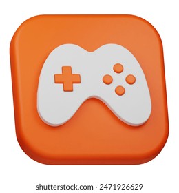 gaming 3d icon isolated on the white background - Powered by Shutterstock