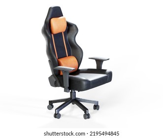 Gaming Chair Isolated. 3D Rendering