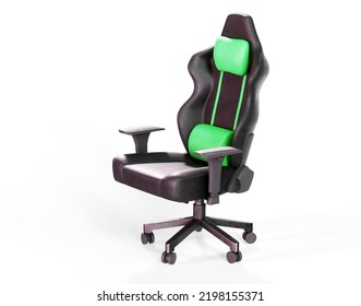 Gaming Chair Isolated. 3D Rendering