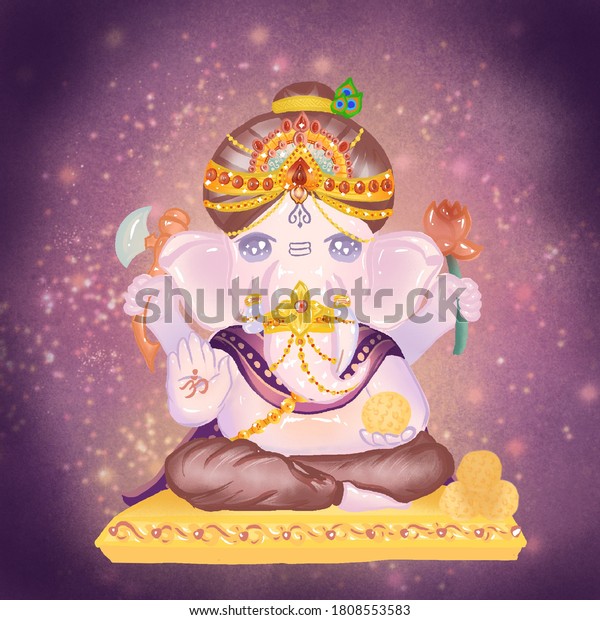 Ganesha Dev Hindu Stock Illustration 1808553583 | Shutterstock