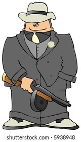 Gangster Gun Stock Illustration 5938948 | Shutterstock