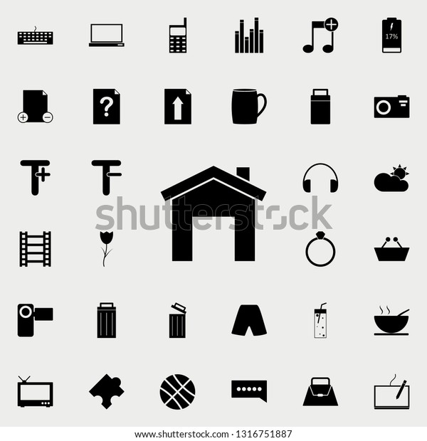 garage icon. web icons universal set for web
and mobile on white
background
