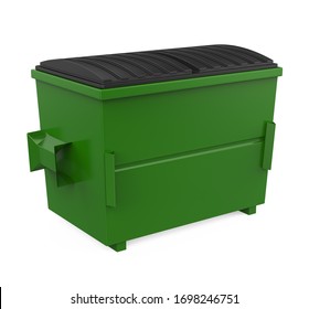 Garbage Dumpster Isolated. 3D Rendering