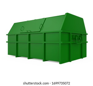 Garbage Dumpster Isolated. 3D Rendering