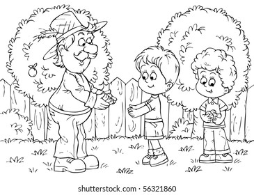 3,296 Coloring book farmer Images, Stock Photos & Vectors | Shutterstock