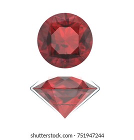 Garnet Gemstone Rendering 