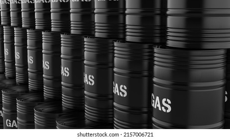 Gas Fuel Barrels Arranged Array Stacked Stock Illustration 2157006721 ...