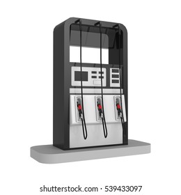 Gas Pump 3D Rendering