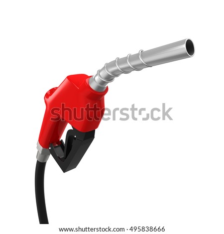 Gas Pump Nozzle. 3D rendering
