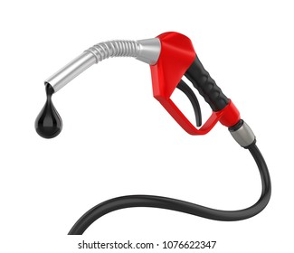 Gas Pump Nozzle Isolated. 3D Rendering