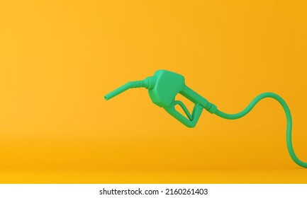 Gas Station Fuel Pump Abstract Background. 3D Rendering