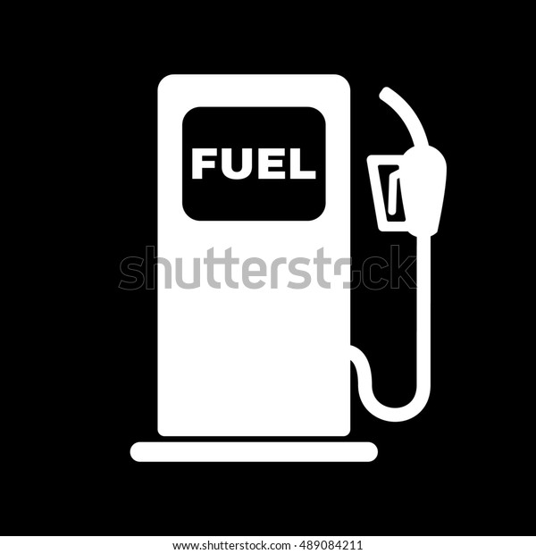 The gas station icon. Gasoline and diesel\
fuel symbol. Flat \
illustration