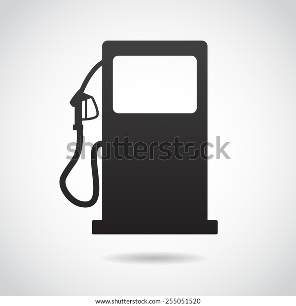 Gas station\
icon isolated on white\
background.