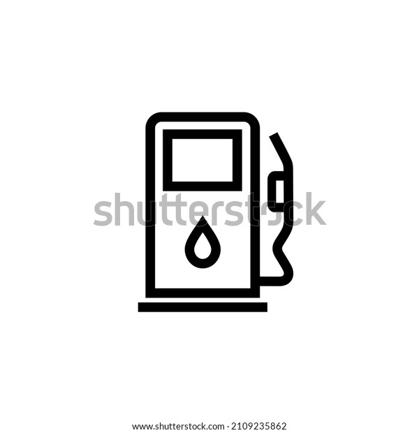 Gas station icon. Symbol of refueling the\
car with gasoline. Sign for a car. Isolated raster illustration on\
white background.\
